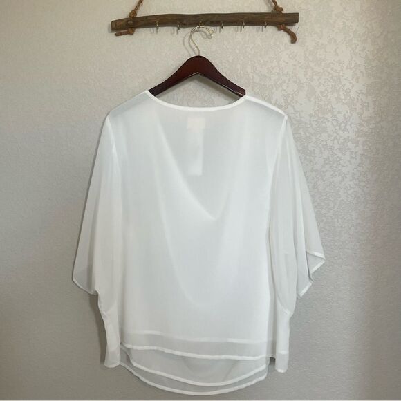 White oversized flowy top - Picture 6 of 7